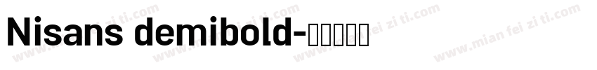 Nisans demibold字体转换